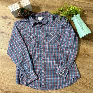 Men’s Wrangler Wrancher Snap Button Shirt